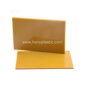 Epoxy resin laminating fibreglass board yellow